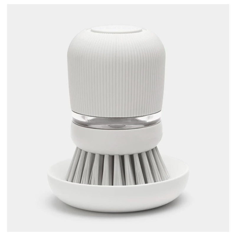 Load image into Gallery viewer, Brabantia afwasborstel + reservoir grijs
