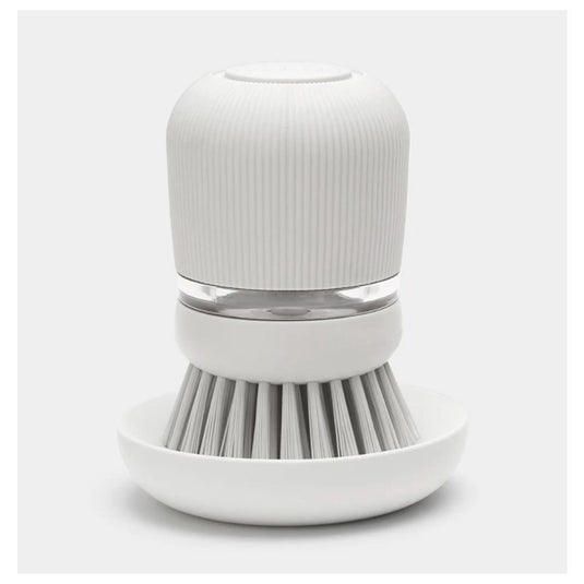 Brabantia afwasborstel + reservoir grijs