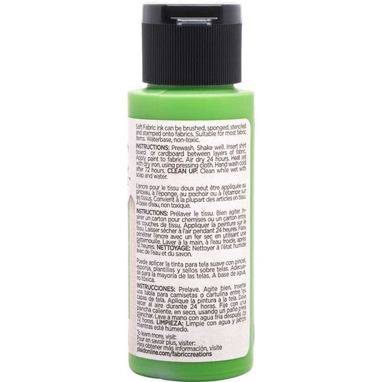 Mod podge • soft fabric inks sour apple