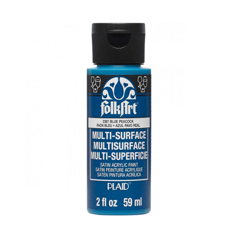 Load image into Gallery viewer, Folkart • multi-surface paint blue peacock 59ml
