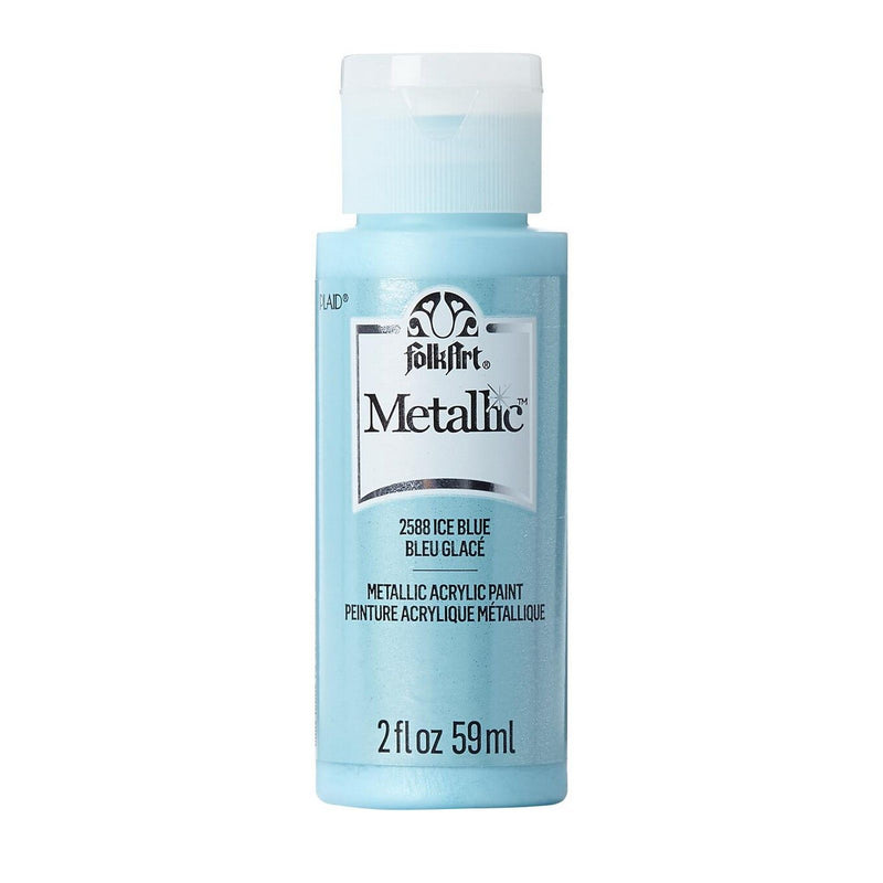 Load image into Gallery viewer, Folkart • metallic acrylic paint ice blue 59ml
