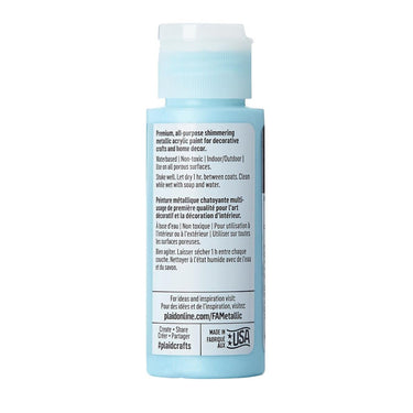 Folkart • metallic acrylic paint ice blue 59ml