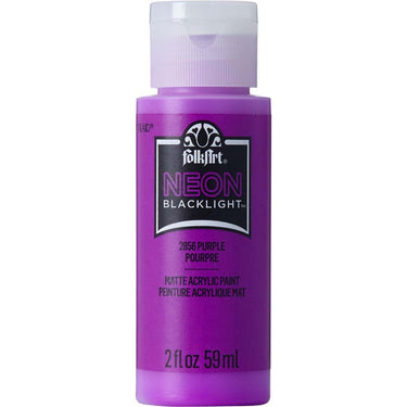 Folkart • neon blacklight purple