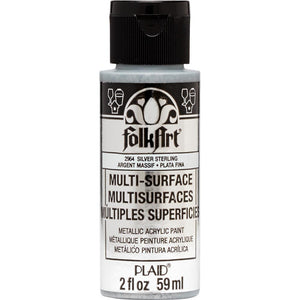 Folkart • multi-surface metallic sterling silver 59ml