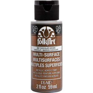 Folkart • multi-surface metallic chocolate brown 59ml