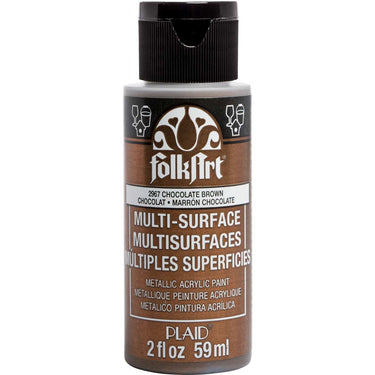 Folkart • multi-surface metallic chocolate brown 59ml