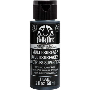 Folkart • multi-surface metallic charcoal black 59ml