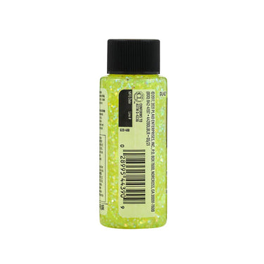 Folkart • glitterific acrylic paint neon yellow 59ml
