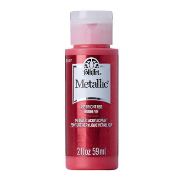 Folkart • metallic acrylic paint bright red 59ml