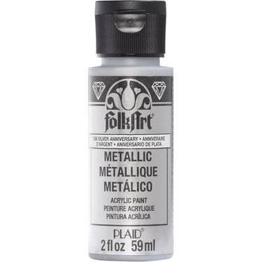 Folkart • metallic acrylic paint silver anniversary 59ml