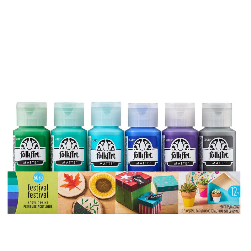 Load image into Gallery viewer, Folkart • paint sets festival 12x
