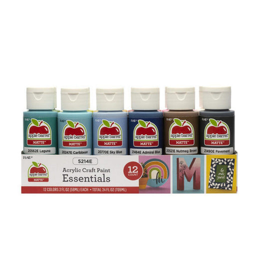 Plaid • apple barrel essentials acrylic verf value set 12 pack