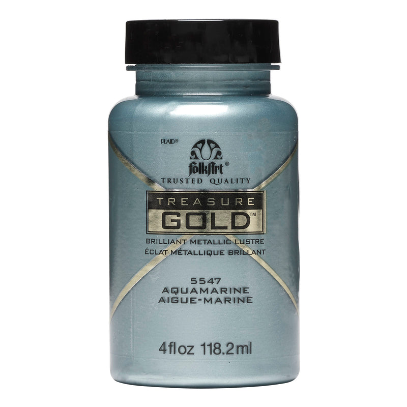 Load image into Gallery viewer, Folkart • treasure gold 118ml aquamarine
