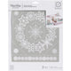Martha stewart • zelfklevende zeefdruk sneeuwvlok kransen x1