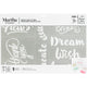 Martha stewart • zelfklevende stencil zinnen x1