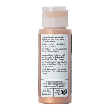 Folkart • metallic acrylic paint rose gold 59ml