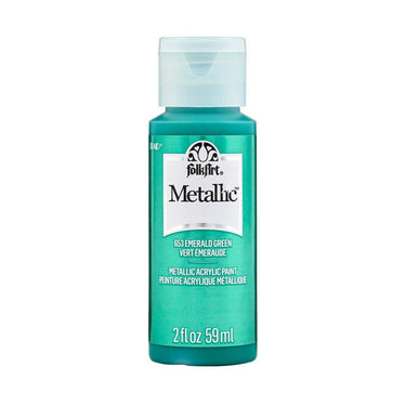 Folkart • metallic acrylic paint emerald green 59ml