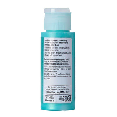 Folkart • metallic acrylic paint aquamarine 59ml