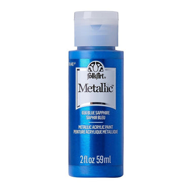 Folkart • metallic acrylic paint blue sapphire 59ml