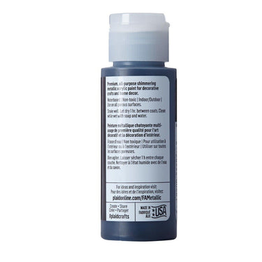 Folkart • metallic acrylic paint sequin black 59ml