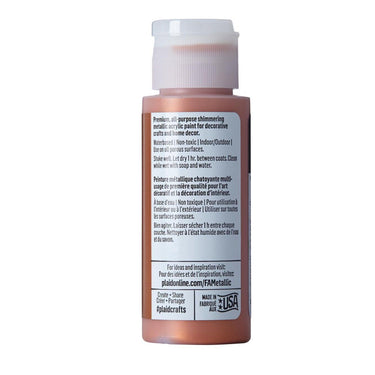 Folkart • metallic acrylic paint solid bronze 59ml