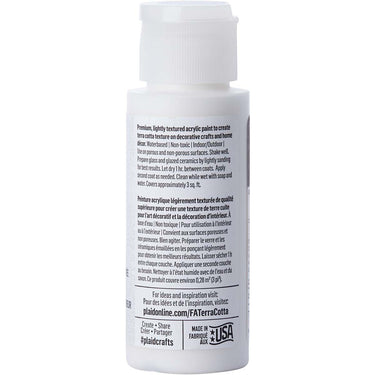 Folkart • terra cotta textured acrylic paint 59ml snowbank
