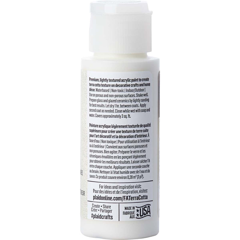 Load image into Gallery viewer, Folkart • terra cotta textured acrylic paint 59ml adobe white
