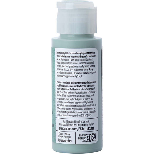 Folkart • terra cotta textured acrylic paint 59ml shale green