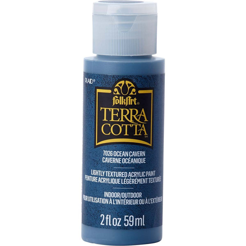 Load image into Gallery viewer, Folkart • terra cotta textured acrylic paint 59ml ocean cavern
