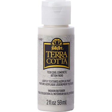 Folkart • terra cotta textured acrylic paint 59ml cool concrete