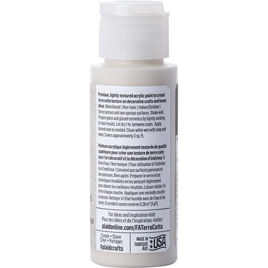 Folkart • terra cotta textured acrylic paint 59ml cool concrete