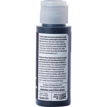 Folkart • terra cotta textured acrylic paint 59ml obsidian