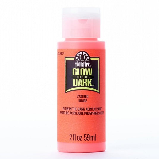 Folkart • glow in the dark colors red glow in the dark 59ml