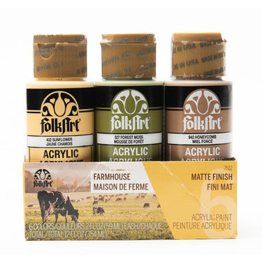 Folkart • verf set acrylic 6 colors farmhouse