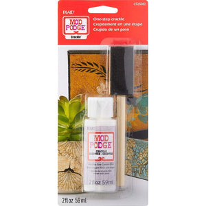 Mod podge • crackle with foambrush