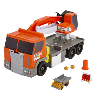 Matchbox action drivers - transforming excavator - speelgoedvoertuig