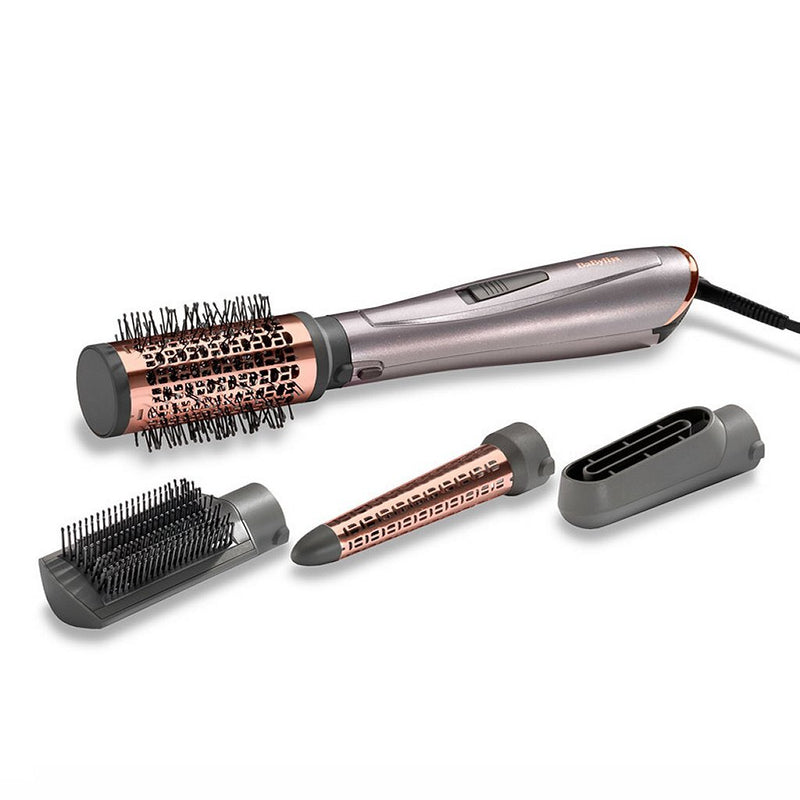 Load image into Gallery viewer, Babyliss as136e air style 1000 föhnborstel zwart koper palladium
