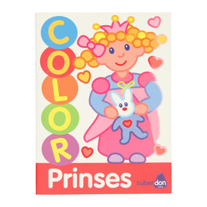 Mondikaarten dikke lijnen kleurboek color - prinses