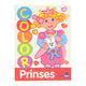 Mondikaarten dikke lijnen kleurboek color - prinses