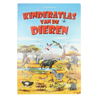 Mondikaarten mega kinderatlas van de dieren
