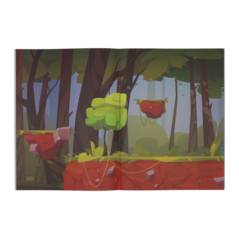 Load image into Gallery viewer, Kleur- en stickerboek fantasiewereld

