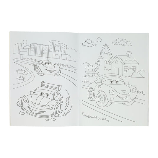 Mondikaarten kleur- en stickerboek super schitterende voertuigen