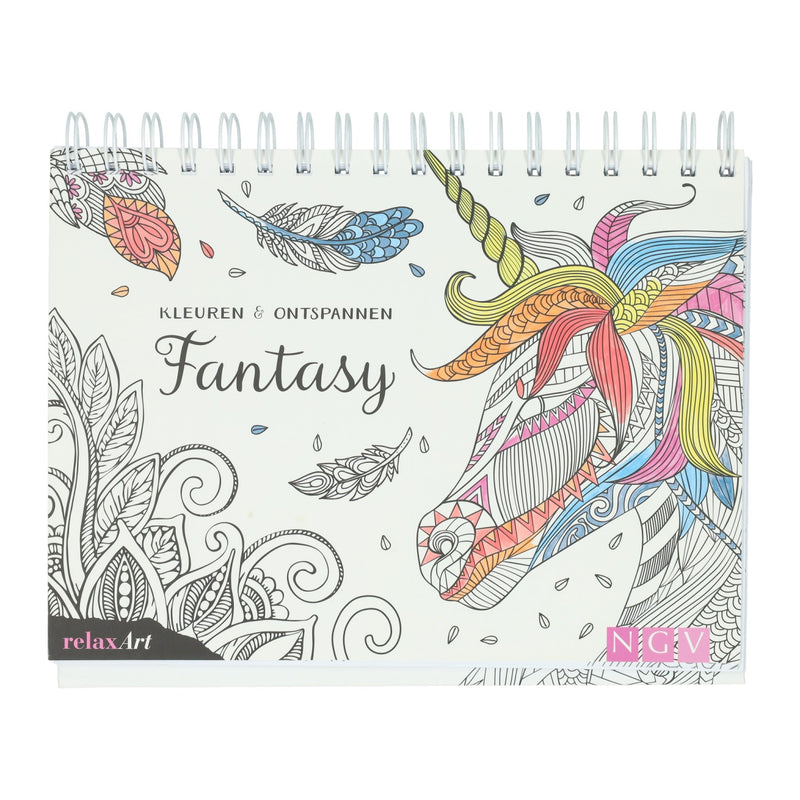 Load image into Gallery viewer, Mondikaarten fantasy kleuren en ontspannen - kleurboek
