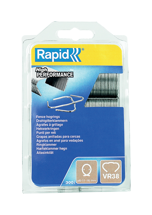Rapid 1070311 - vr38 hogringen 300 st blister | 5 stuks
