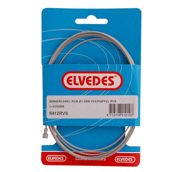 Elvedes rem binnenkabel 2250mm RVS ø1,5mm V-nippel