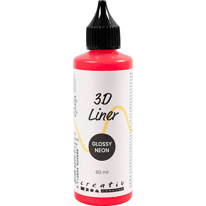 Afbeelding laden in galerijviewer, Https: www.cchobby.nl 3d-liner-glossy-semi-dekkend-neon-roze-90-ml-1-fles
