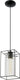 Eglo loncino - hanglamp - 1 lichts - zwart - transparant