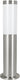 Eglo helsinki sokkellamp - staande lamp buiten - e27 - 45 cm - rvs