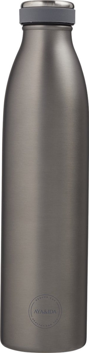 Aya ida - drinking bottle - thermosfles - waterfles - 750ml - cool grey