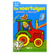 Standaard uitgeverij plakken en kleuren - de voertuigen, 2-4 jaar